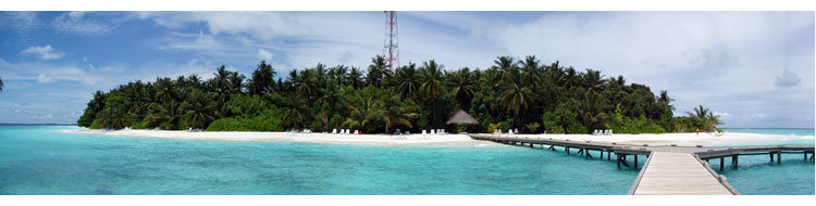Fihalhohi - Malediven - Panoramaaufnahme